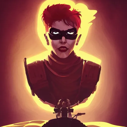 Image similar to face icon stylized minimalist mad max : fury road, loftis, cory behance hd by jesper ejsing, by rhads, makoto shinkai and lois van baarle, ilya kuvshinov, rossdraws global illumination