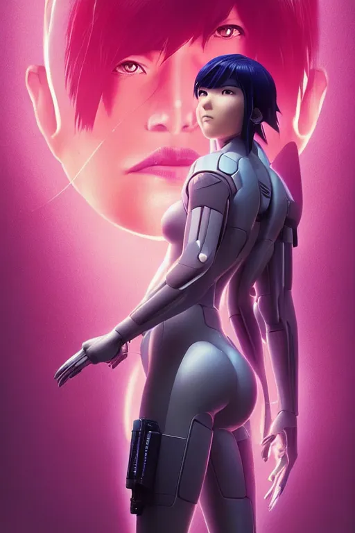 Image similar to weta disney pixar movie still portrait photo of ghost in the shell anime : : as motoko kusanagi by pixar : : by ilya kuvshinov, rossdraws, artgerm, maxim cover, octane render, 3 d, volumetric lighting, anti aliasing, raytracing : :