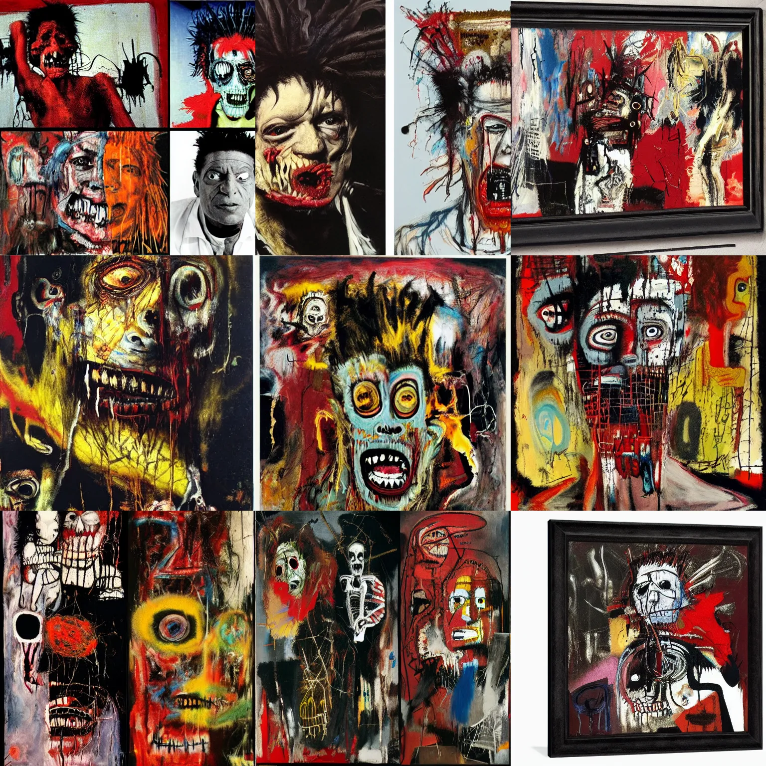 Prompt: a terrifying horrifying excruciating evil hell, by herman brood, by francis bacon, by jean - michel basquiat, by gustave moreau