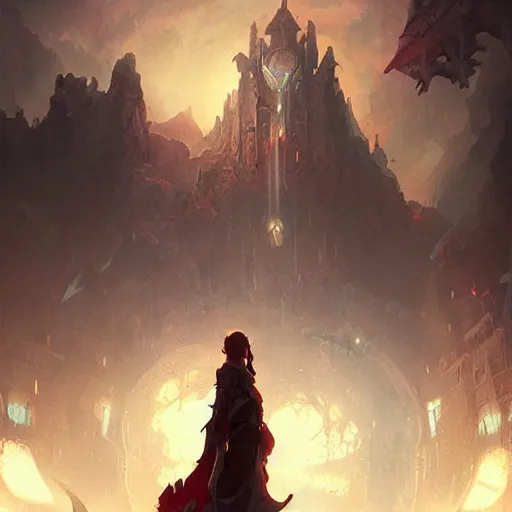 Image similar to fantasy portal by ross tran matte painting greg rutkowski digital art