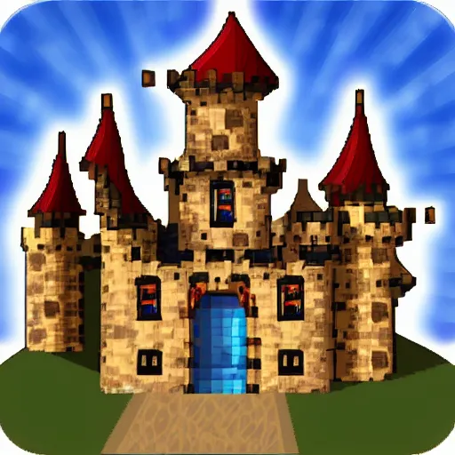 Prompt: castle,pixel,HD