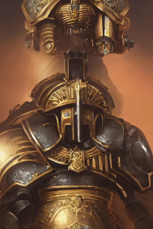 Image similar to armor portrait heros warhammer 4 0 k horus heresy fanart - the primarchs emperor by johannes helgeson animated with vfx concept artist & illustrator global illumination ray tracing hdr fanart arstation zbrush central hardmesh 8 k octane renderer comics stylized