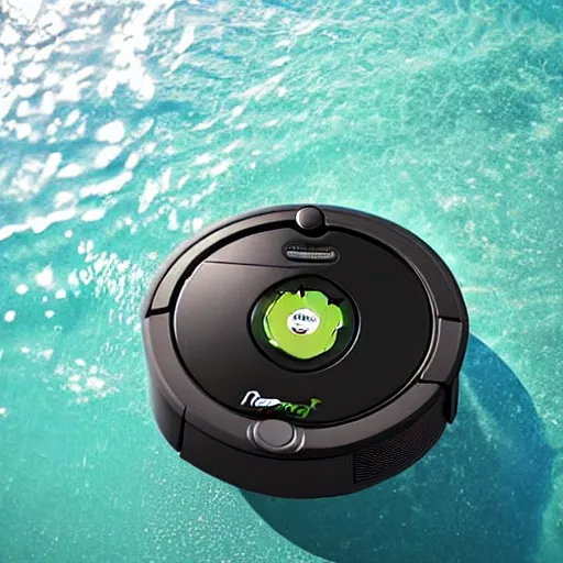 Image similar to a roomba in the ocean