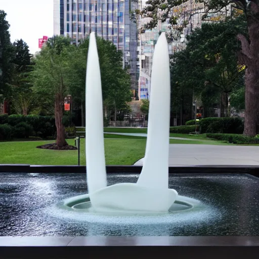 Image similar to abstract fountain designed by Georgia O'Keefe