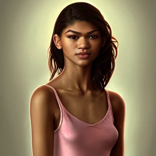 Image similar to zendaya Perfectly-centered body portrait-photograph of a real life god from heaven, lifelike, super highly detailed, professional digital painting, artstation, concept art, Unreal Engine 5, Photorealism, HD quality, 8k resolution, cinema 4d, 3D, beautiful, cinematic, art by artgerm and greg rutkowski and alphonse mucha and loish and WLOP