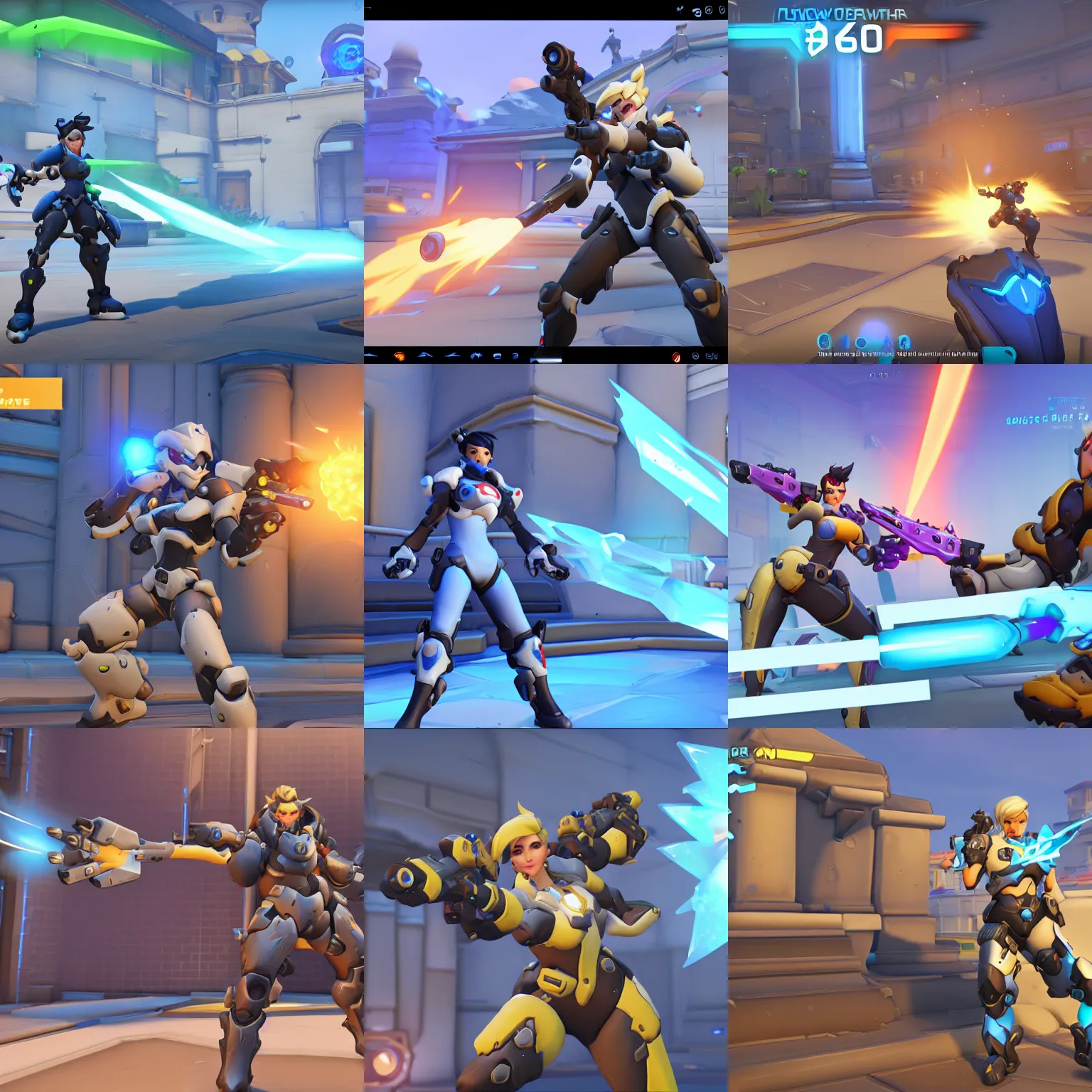 Prompt: screenshot of new overwatch ice hero