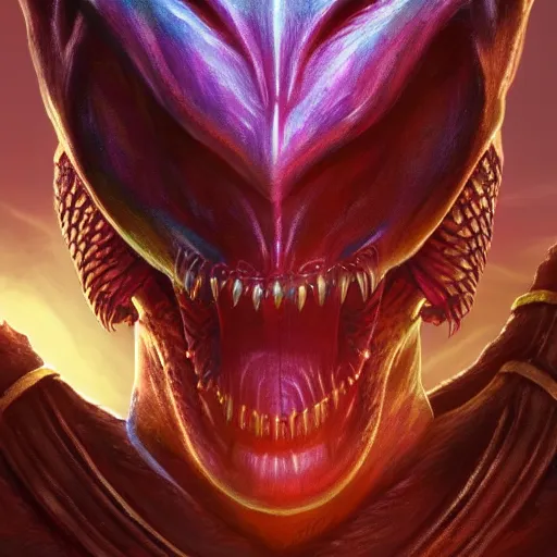 Image similar to bright, colorful, realistic, detailed from Elder Scrolls: shivering isles concept art Geiger alien portrait backlighting, kodachrome, high contrast, highly detailed, sharp focus, digital painting, concept art, illustration, trending on artstation, comic book by Alex Ross and Adam Adamowicz cover art