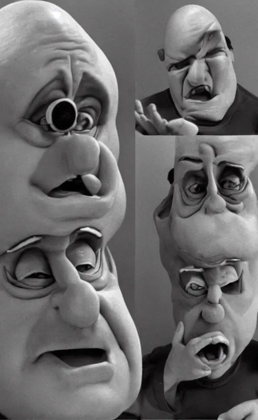 danny devito coneheads claymation slow motion action Stable Diffusion