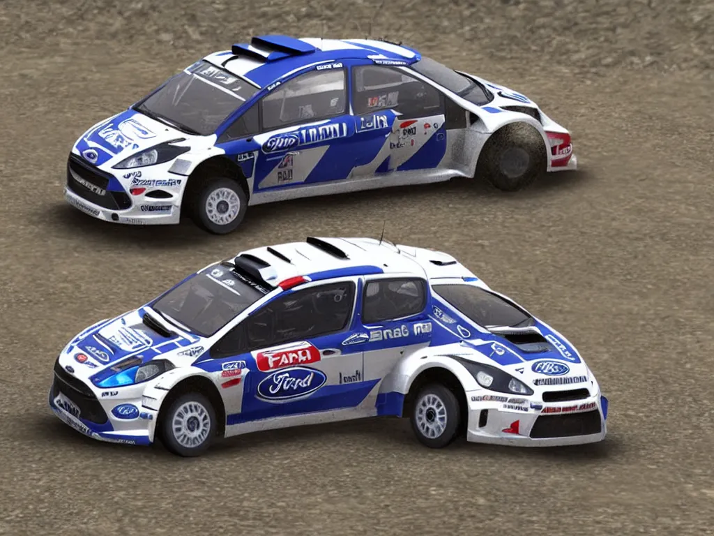 Image similar to “Ford Fiesta WRC Rally Car, 8k, ultra realistic”