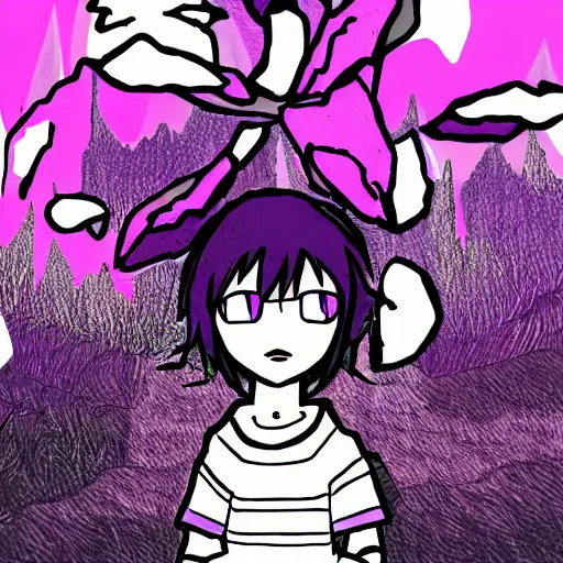 Image similar to omori digital art game