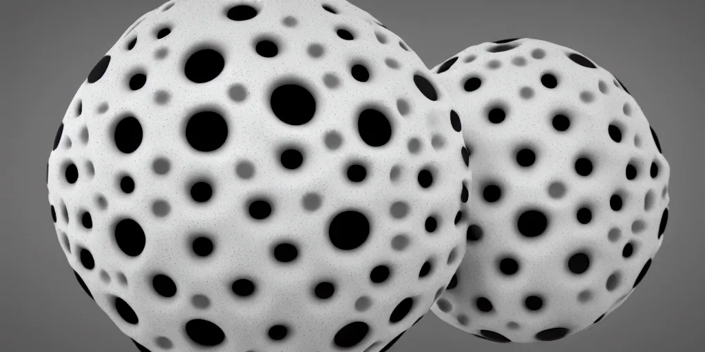 Image similar to photorealistic 3 d voronoi texture, black white, octane render, c 4 d, 8 k, marble bubbles