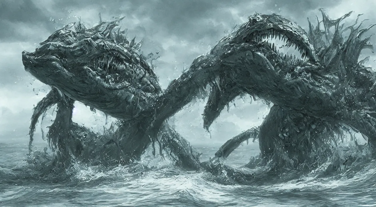 sea monster concept art