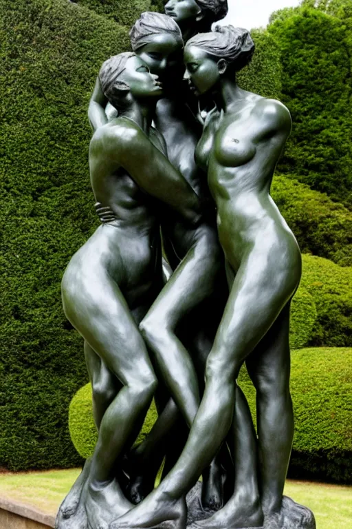 Prompt: sculpture of the victory Women by auguste rodin