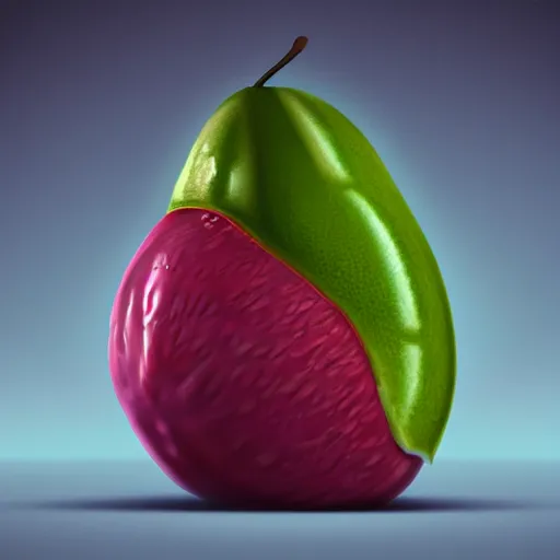 Prompt: an alien fruit, photorealistic, 8 k, trending on artstation