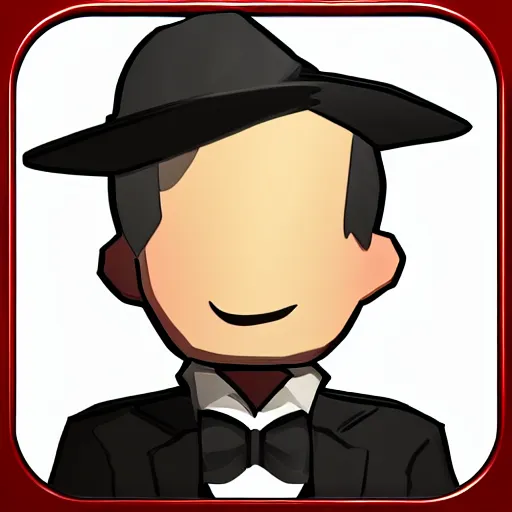 Image similar to newt in a tuxedo, character icon