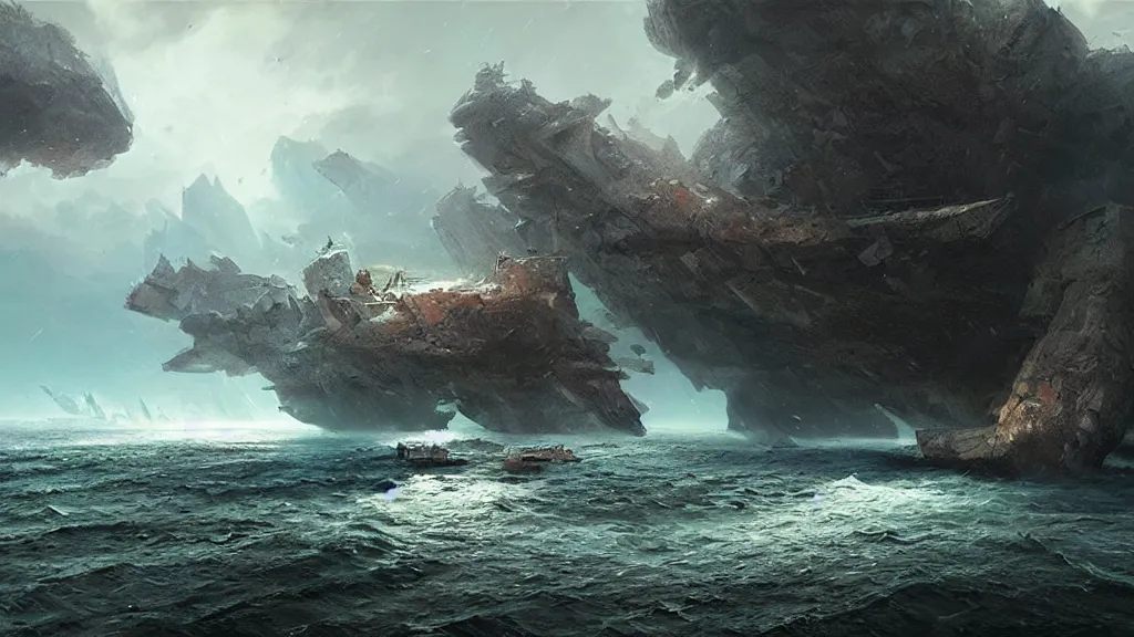 Image similar to putin wrecked and lost in the island, detailed digital art by greg rutkowski.