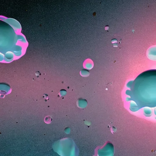 Prompt: Dimensional fungus floating in a surreal space-time complex