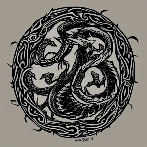 Image similar to ouroboros dragon