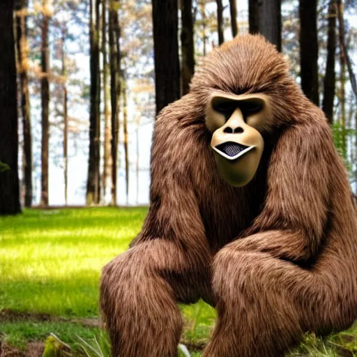 Prompt: Bigfoot seeks therapy