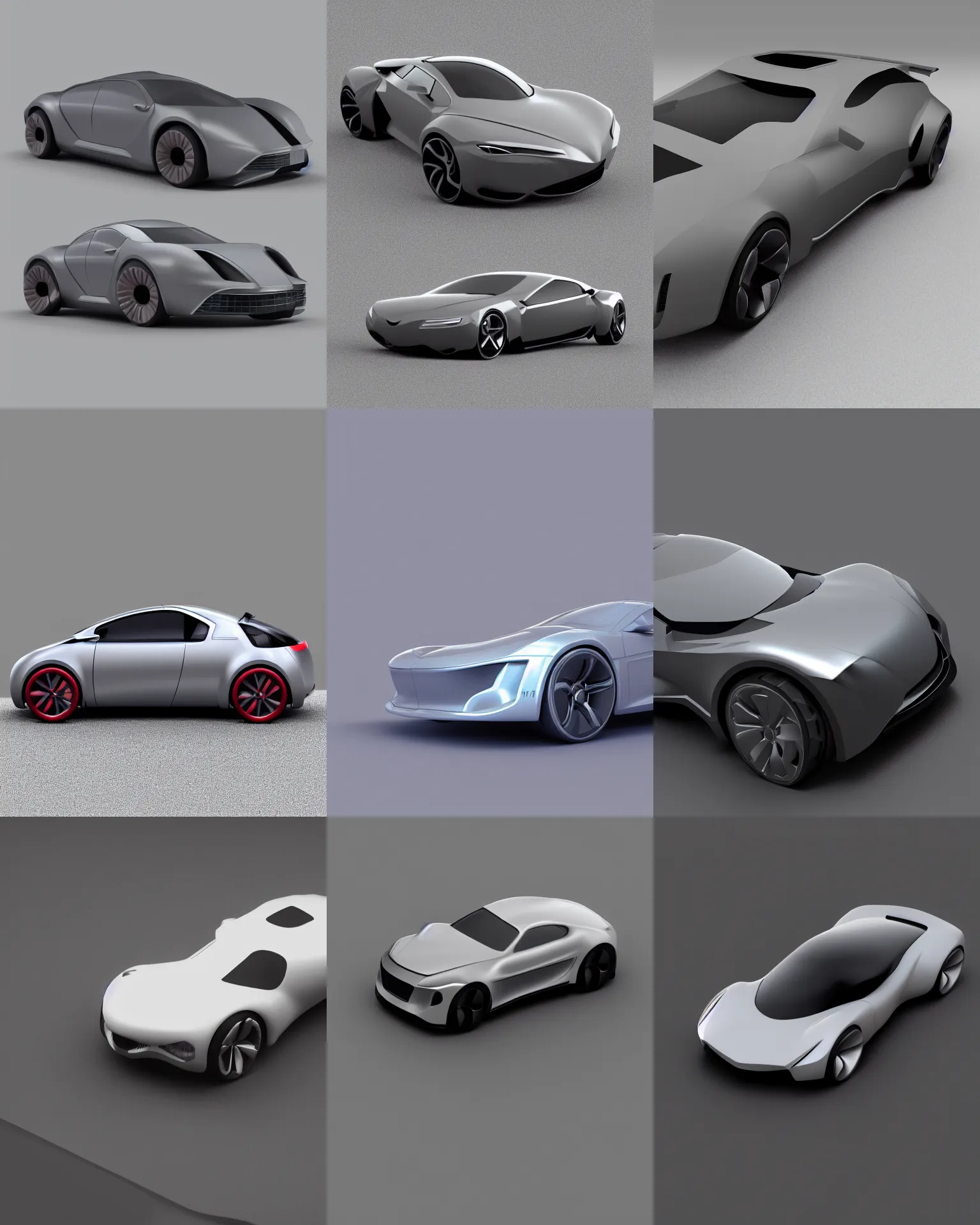 Prompt: full body webdesign icon 3 d render of concept car, studio lighting, grey background, no shadow, blender, trending on artstation, 8 k, highly detailed