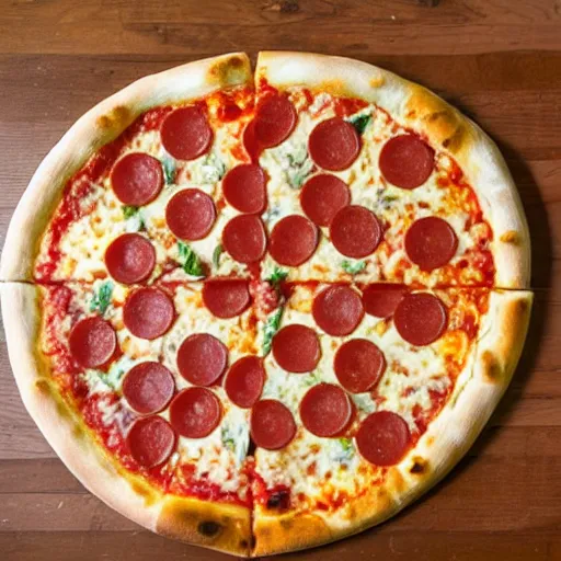 Image similar to pizza made entirely of ice