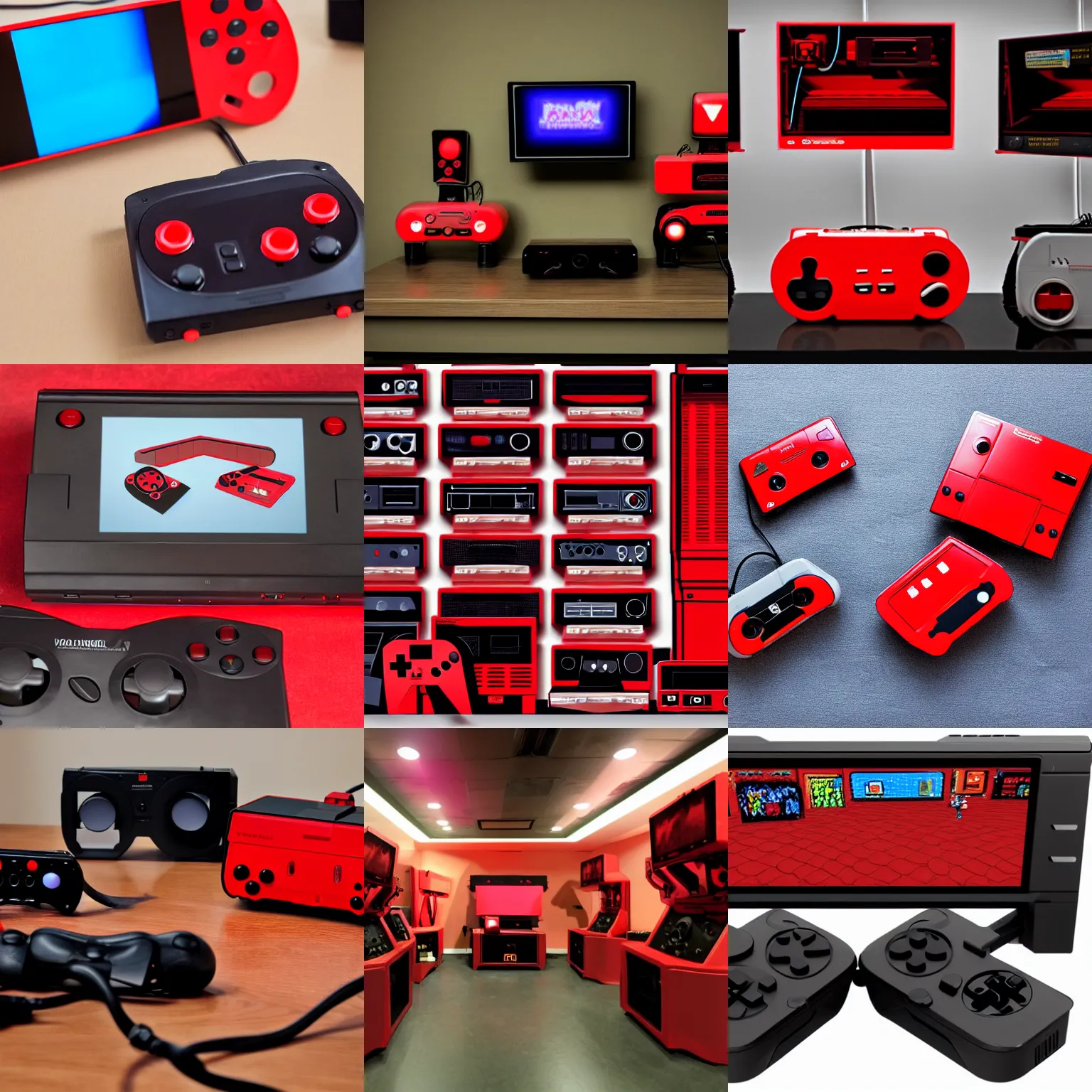 Prompt: virtual boy, Video Game Consoles