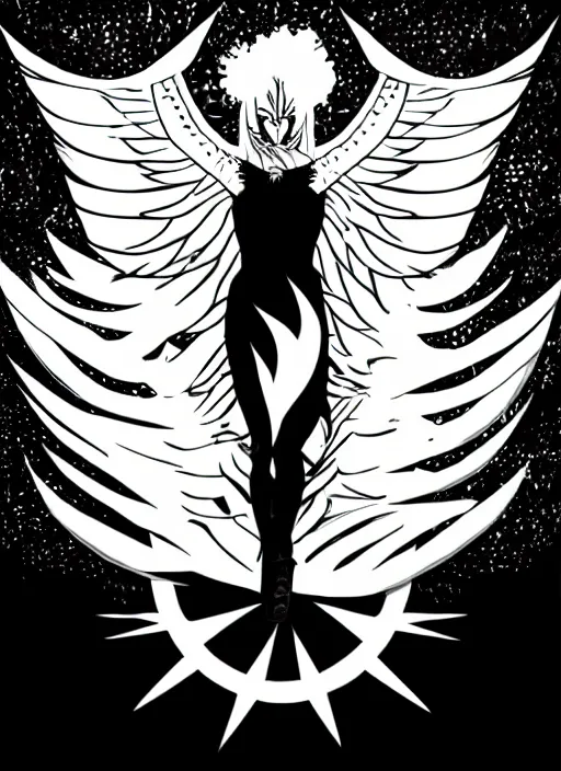 Image similar to white phoenix on salt mountain simple background simplified design geometric graphic design Jermaine rogers style
