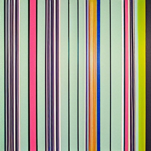 Image similar to Mixed media art. a series of vertical stripes in different colors. by Toyo Ito earthy