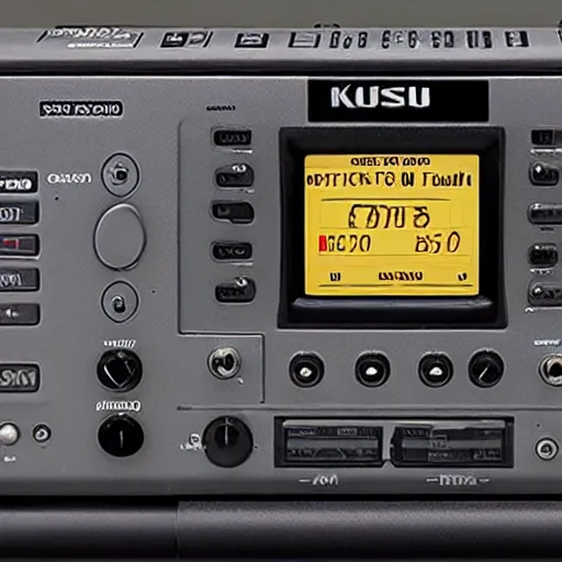 Prompt: dog talking on yaesu ft - 9 5 0 radio, ham radio, yaesu, icom, kenwood, noir, 4 k