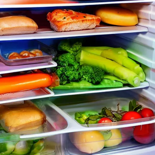 Image similar to delicious food, ready to eat, in my fridge, fast food