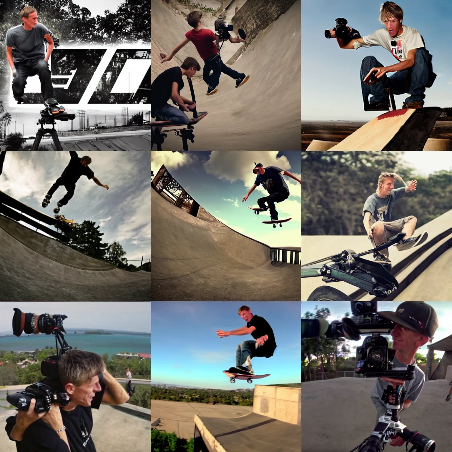 Prompt: tony hawk pro filmmaker