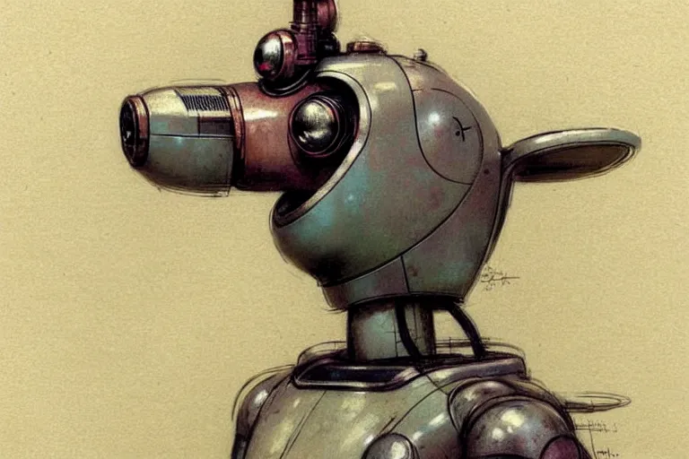 Image similar to ( ( ( ( ( 1 9 5 0 s retro future robot android dog. muted colors. ) ) ) ) ) by jean - baptiste monge!!!!!!!!!!!!!!!!!!!!!!!!!!!!!!