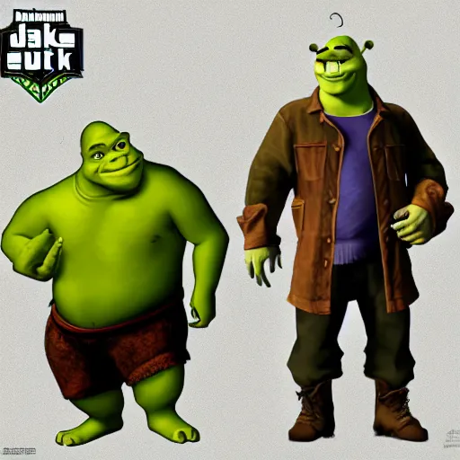 Shrek character illustration