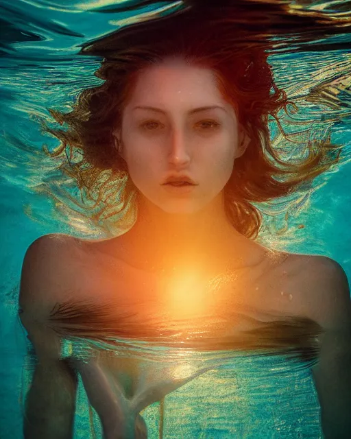 Gmaddie07: Sea spirit, Fantastic female portrait with underwater