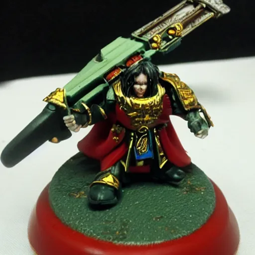 Prompt: chris chan as the emperor of mankind from war hammer 4 0 k