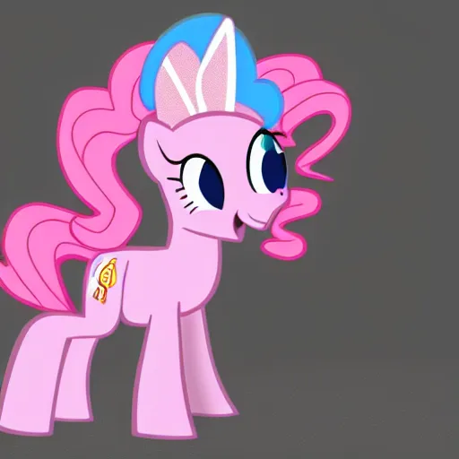 Image similar to pinkie pie from my little pony as a dog