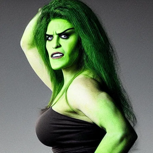 Image similar to promotional photo of al pacino as she-hulk in the tv series she-hulk (2022),