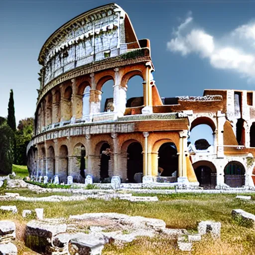 Prompt: ancient Roman structure, photorealistic