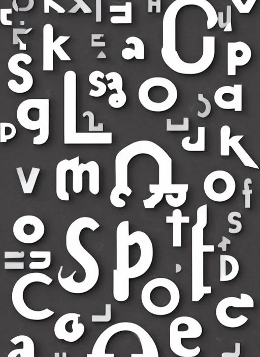 Prompt: alphabet designed by dinamo typefaces