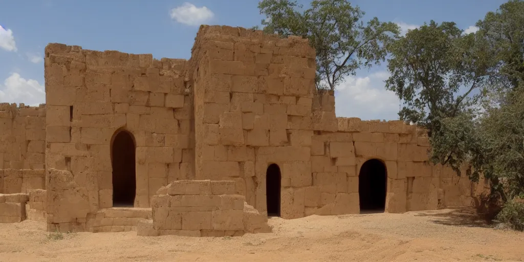 Image similar to ashanti rammed earth palace, 1 8 7 4