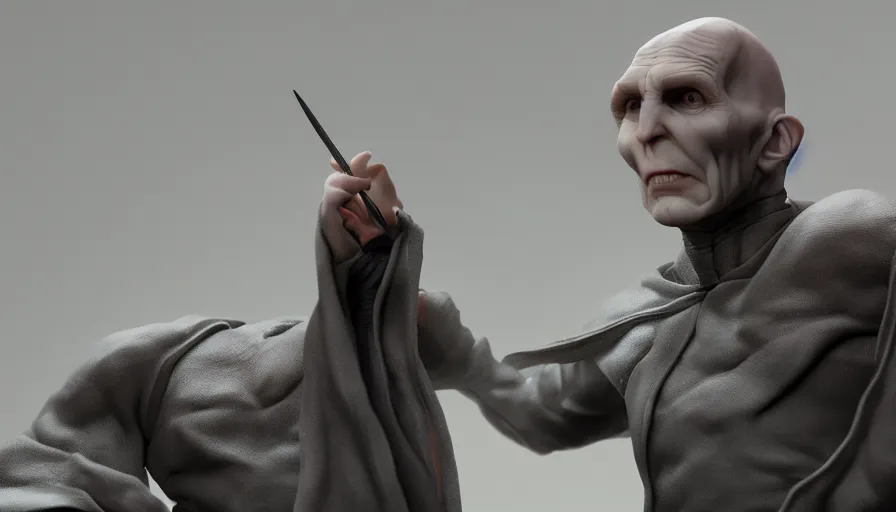 Image similar to Voldemort as an action figure, hyperdetailed, artstation, cgsociety, 8k