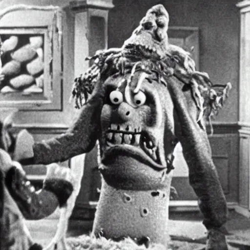 Prompt: film still of spongebob squarepants as frankenstein's monster in frankenstein ( 1 9 3 1 ), coming to life, nickelodeon spongebob cartoon