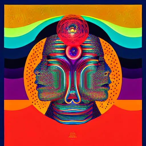 Image similar to album cover design design depicting the alter to the ai machine gods, by jonathan zawada, pi - slices, and tristan eaton, digital art