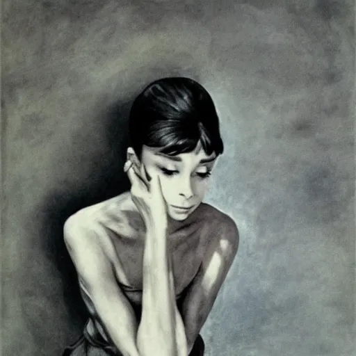 Image similar to audrey hepburn art by auguste rodin