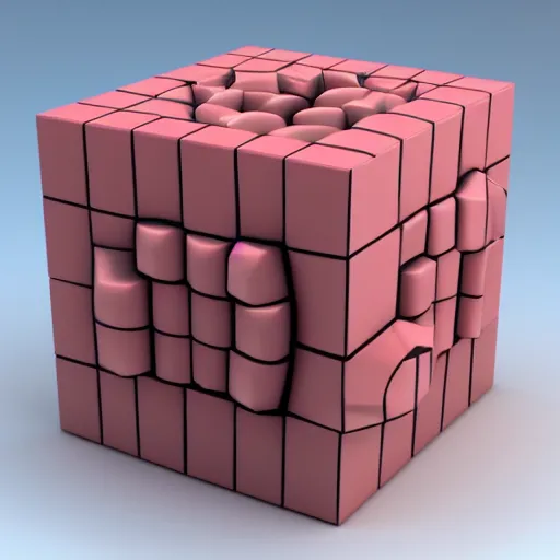 Prompt: a three dimensional representation of a four dimensional cube