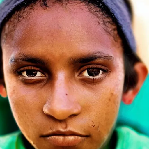 Prompt: photo of a young brazillian woman in the style of martin schoeller