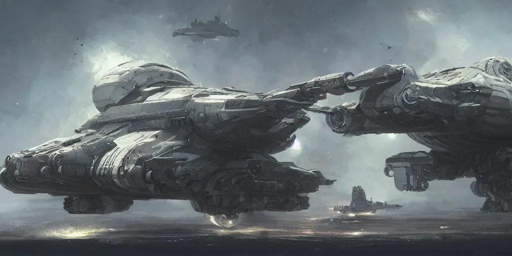 Image similar to concept sketch of a compact highly armored space vehicle, highly detailed, illustration, futuristic, intricate, concept art by Feng Zhu and Greg Rutkowski