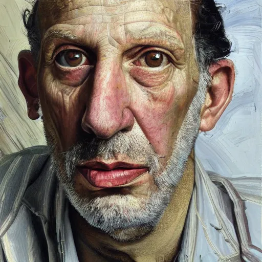 Image similar to high quality high detail painting by lucian freud, hd, chris goss