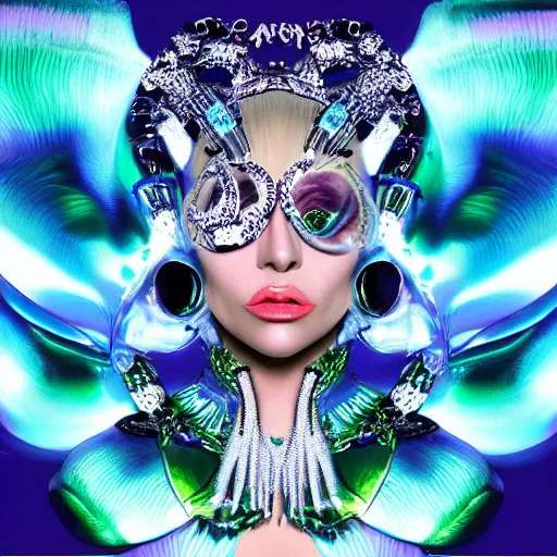 Prompt: intricate detail, lady gaga artpop act ii, album cover,