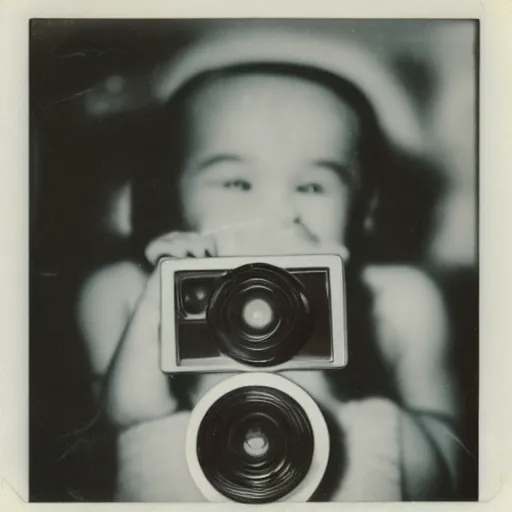 Prompt: 1 9 5 0 s polaroid picture of poliwag